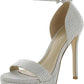 Jordan Womens Embellished Almond Toe Platform Sandals