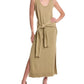 Michael Kors Collection Tie Slit Cashmere Sweaterdress