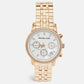 Michael Kors Mother Of Pearl Rose Gold Plated Stainless Steel Jet Set Mk5026 Women's Wristwatch 38 Mm