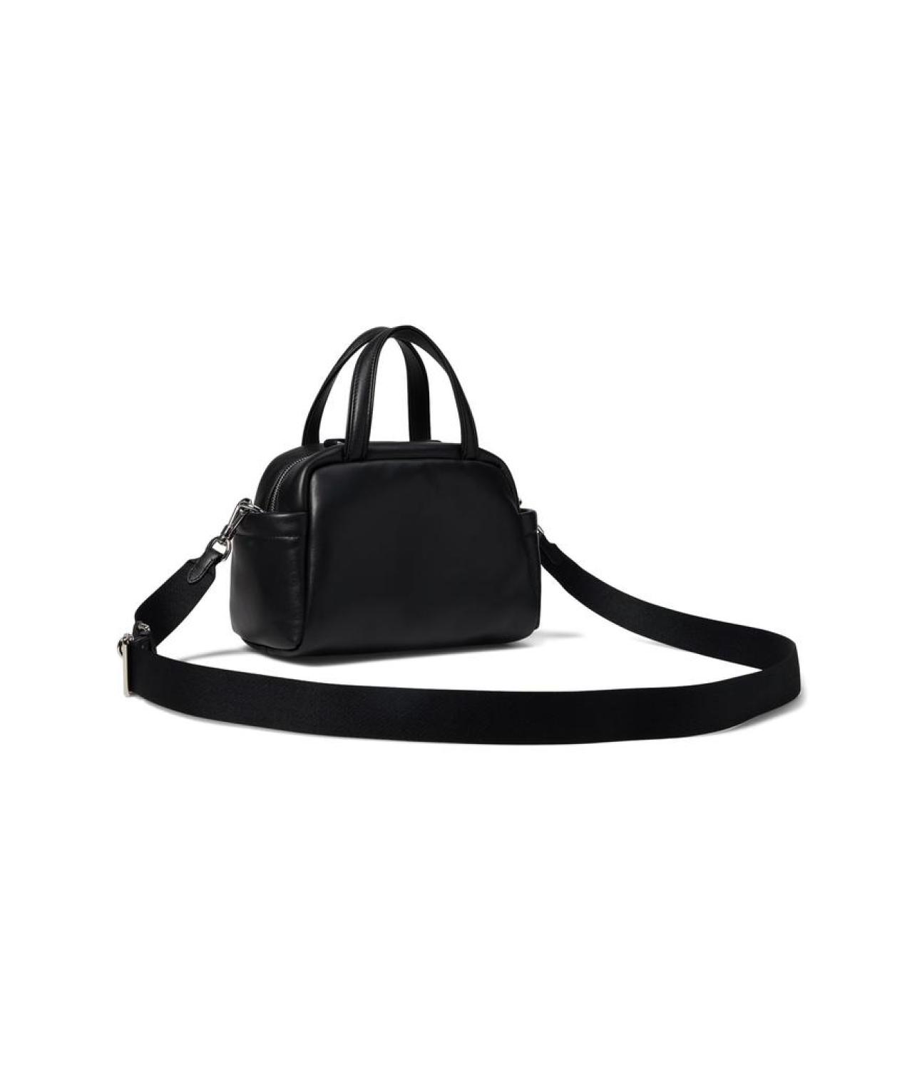 Puffed Smooth Leather Satchel