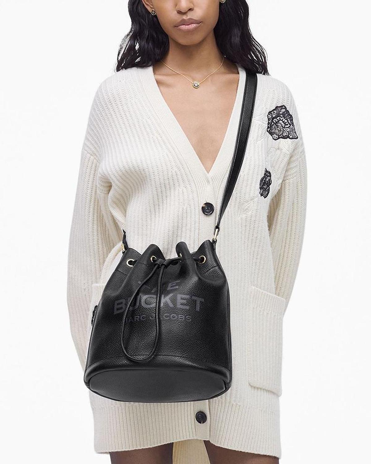 The Leather Shoulder Bucket Bag