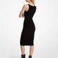 Ribbed Stretch Knit Midi Tank Dress