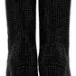 Black 'The Rhinestone Kiki Knee-High' Tall Boots