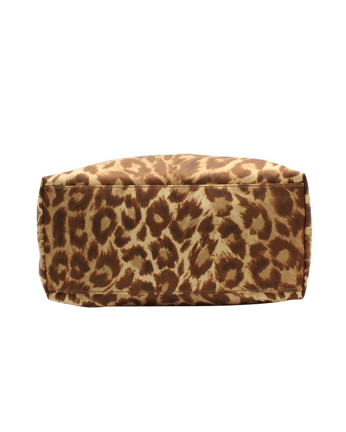 Taylor Leopard Crossbody Tote in Animal Print Nylon