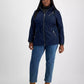 Plus Size Hooded Water-Resistant Anorak Coat