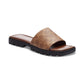 Women's Florence "C" Lug-Sole Slip-On Slide Flat Sandals