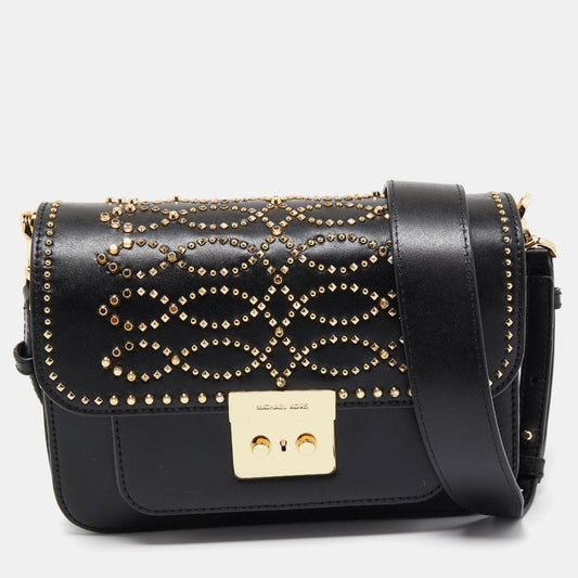 Michael Kors  Leather Sloan Studded Shoulder Bag