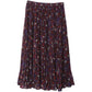 Michael Kors Pleated Floral-Print Maxi Skirt in Multicolor Polyester