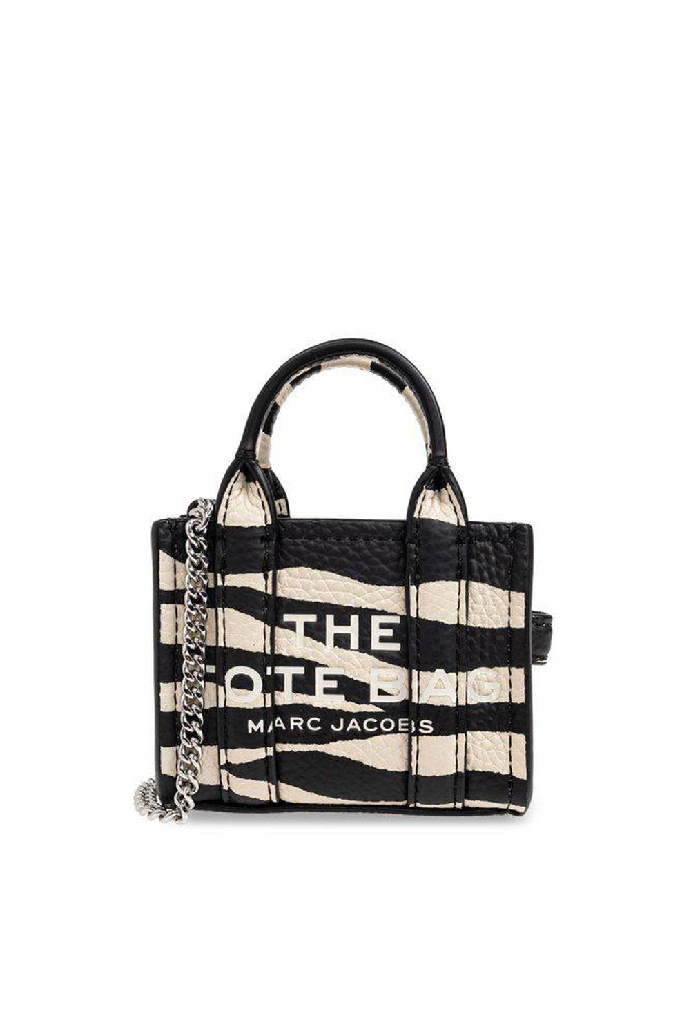 Marc Jacobs The Zebra Nano Tote Charm Keychain