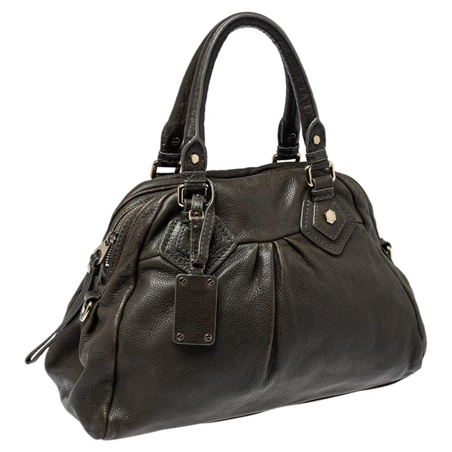 Marc By Marc Jacobs Dark Moss Leather Classic Q Baby Aidan Satchel