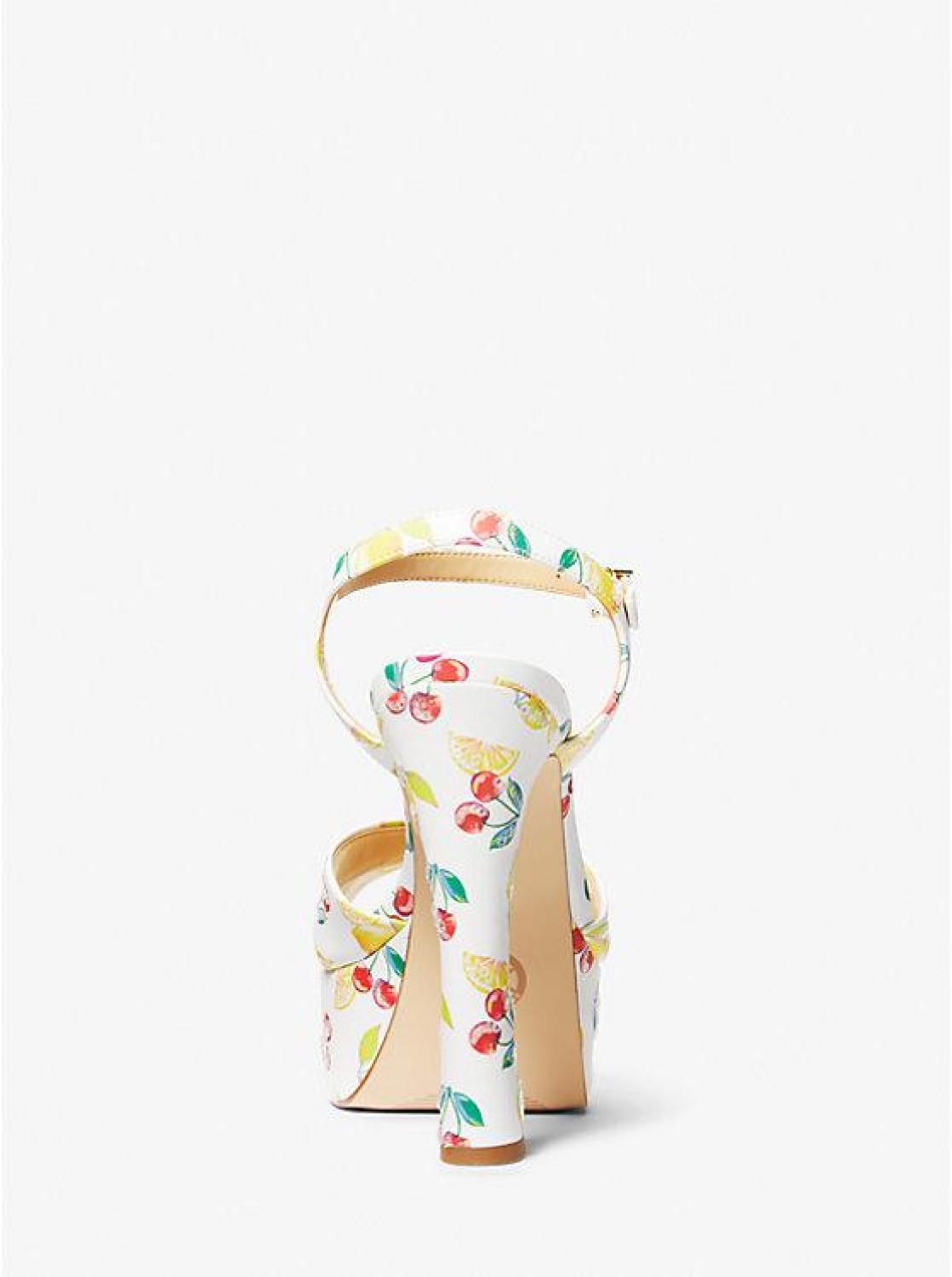 Leona Fruit Print Platform Sandal