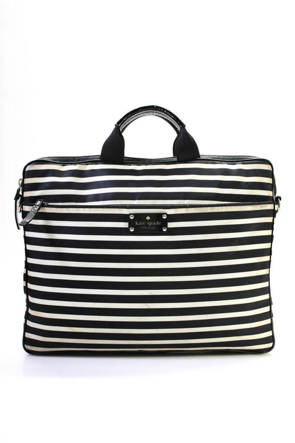 Kate Spade Women's Top Handle Crossbody Laptop Handbag Striped