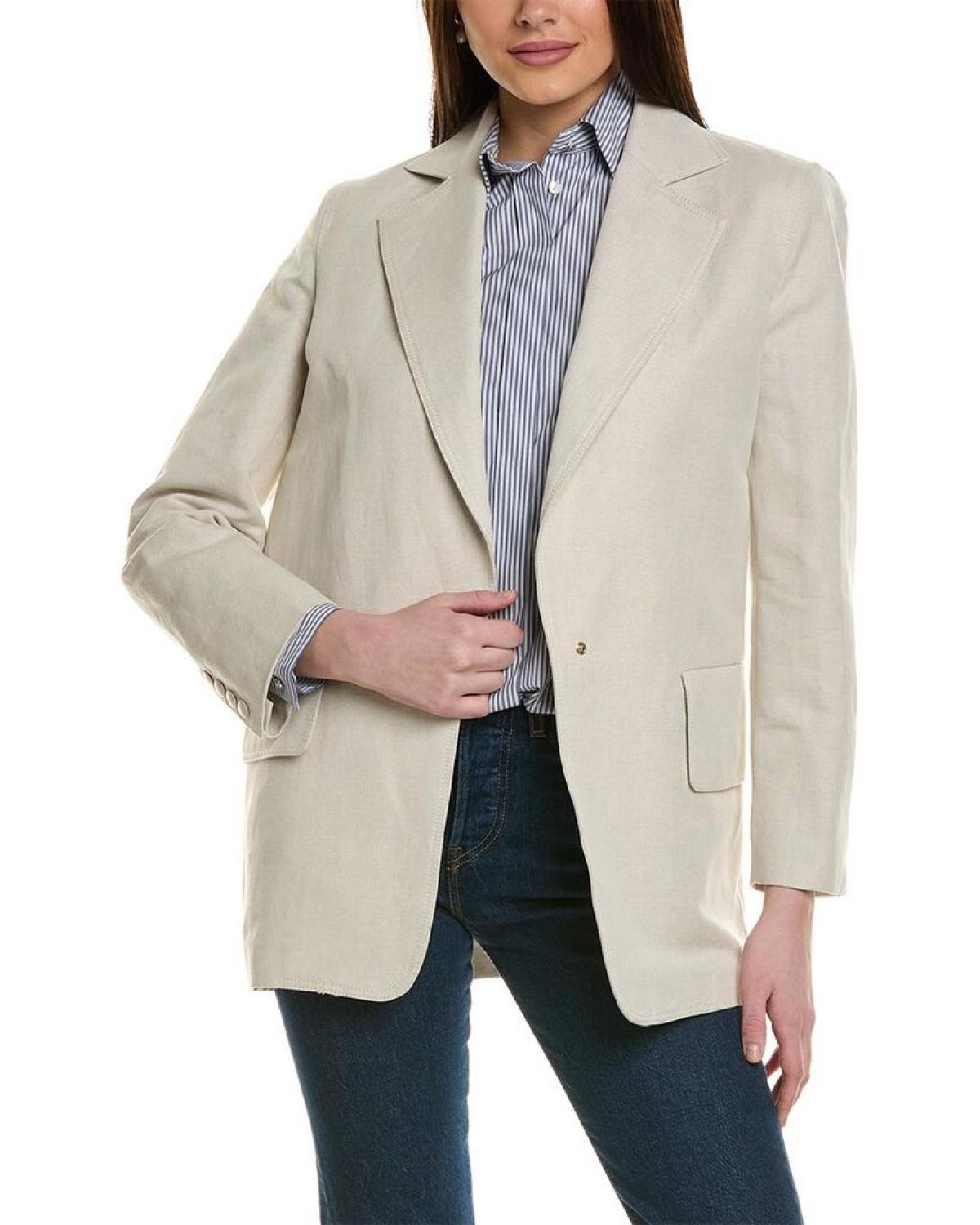 Max Mara Mosa Linen-Blend Jacket