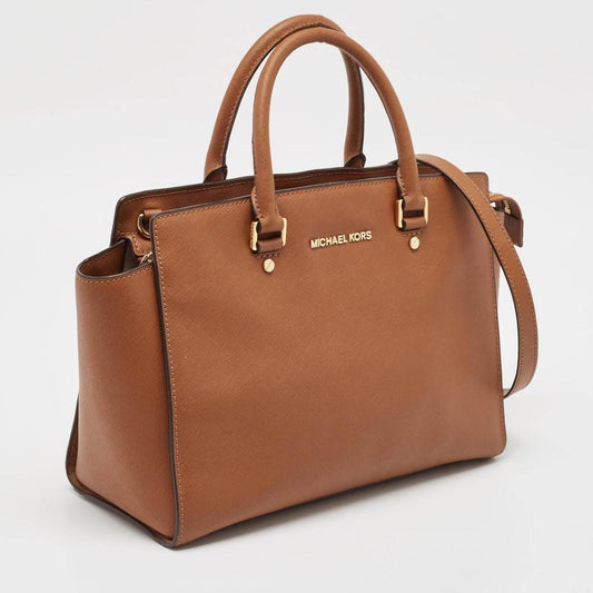 Brown Leather Large Selma Tote