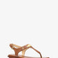 Logo Plate T-Strap Sandal