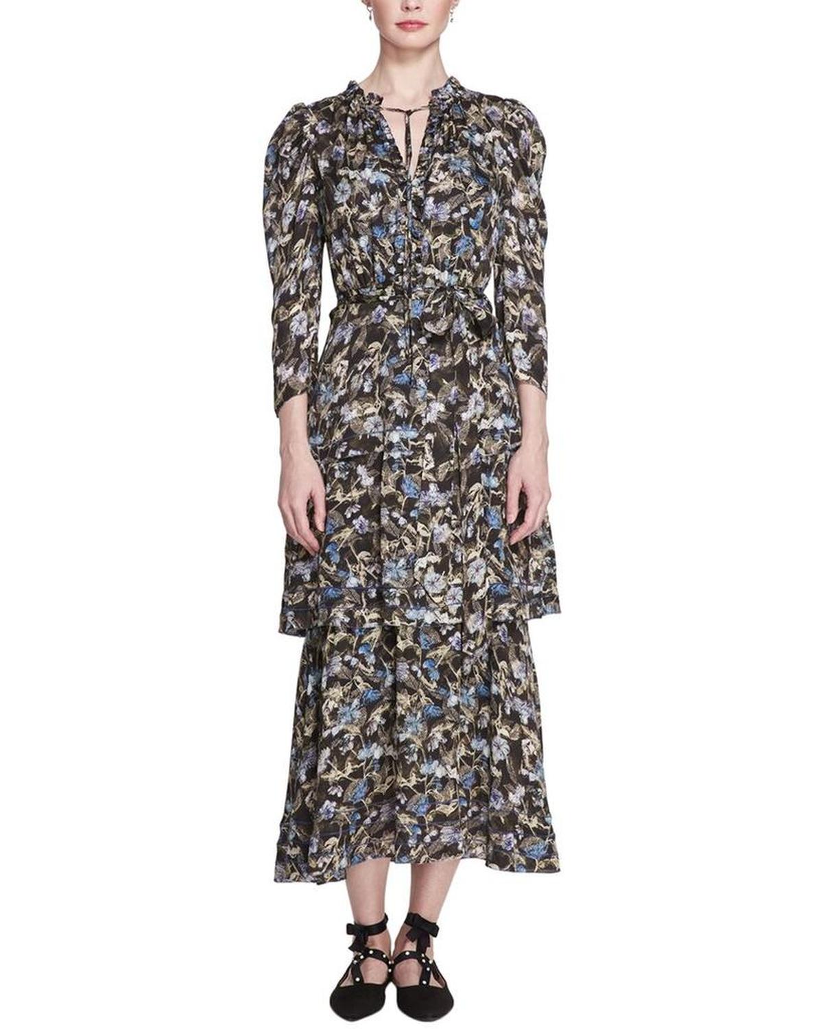 Marchesa Notte Floral Dress