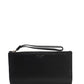 Kate Spade New York Womens Leather Button Closure Wristlet Wallet Black