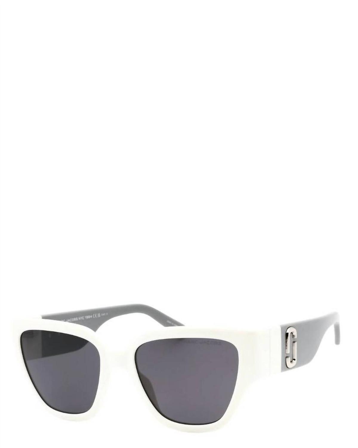 Women's Two Tone Square Acetate Sunglasses In Ivory/grey