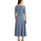 Stretch Cotton Midi Dress