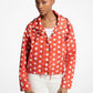 Polka Dot Signature Logo Ciré Jacket