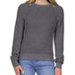 Petites Womens Crewneck Cropped Pullover Sweater