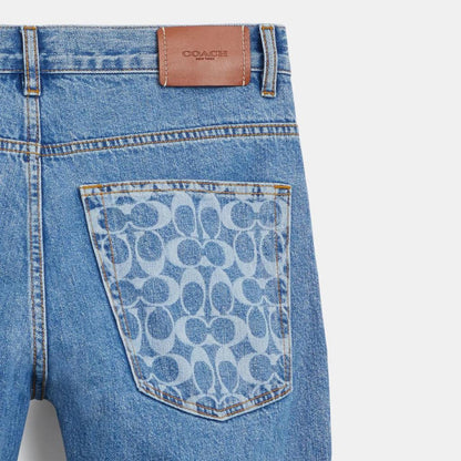 Coach Outlet Straight Fit Denim Jeans