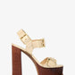 Colby Metallic Leather Platform Sandal