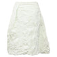 Crinkled Knee-Length Skirt in Mint Polyester