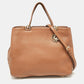 Michael Kors Brown Soft Leather Anabelle Zip Tote