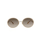 Round-Frame Metal Sunglasses