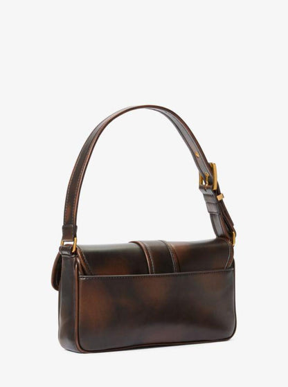 Colby Medium Burnished Leather Shoulder Bag