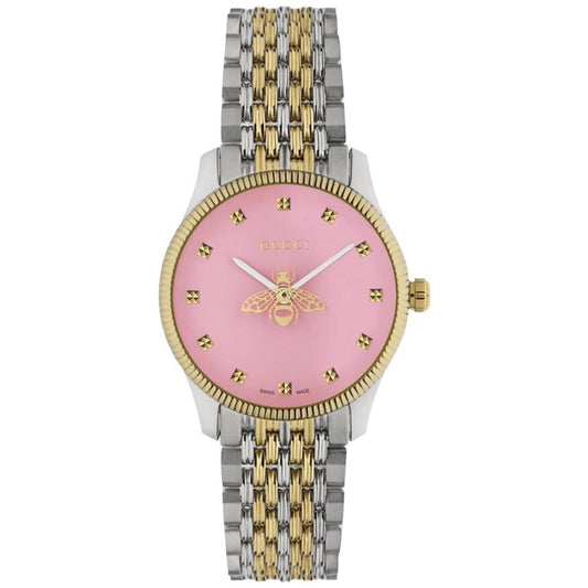 Women's Swiss Bee Two-Tone Stainless Steel PVD Bracelet Watch 29mm