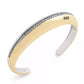 Faux Stone Signature Pavé Tubular Cuff Bracelet