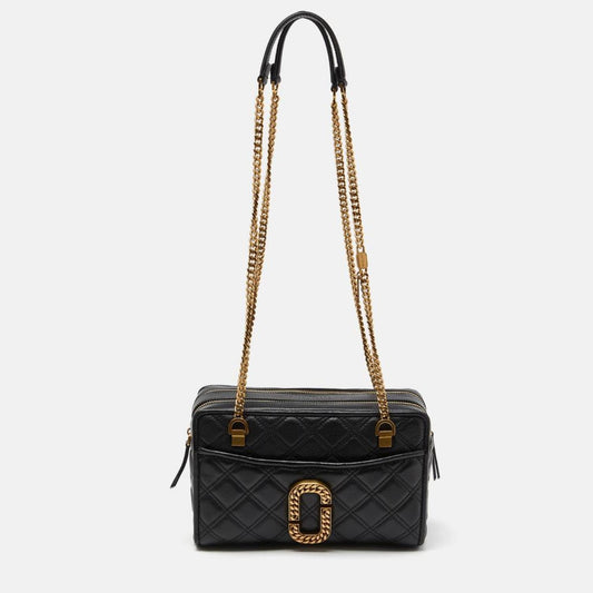 Marc Jacobs  Quilted Leather The Status Chain Shoulder Bag