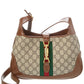 Gucci Jackie 1961 Small GG Supreme Canvas & Leather Shoulder Bag