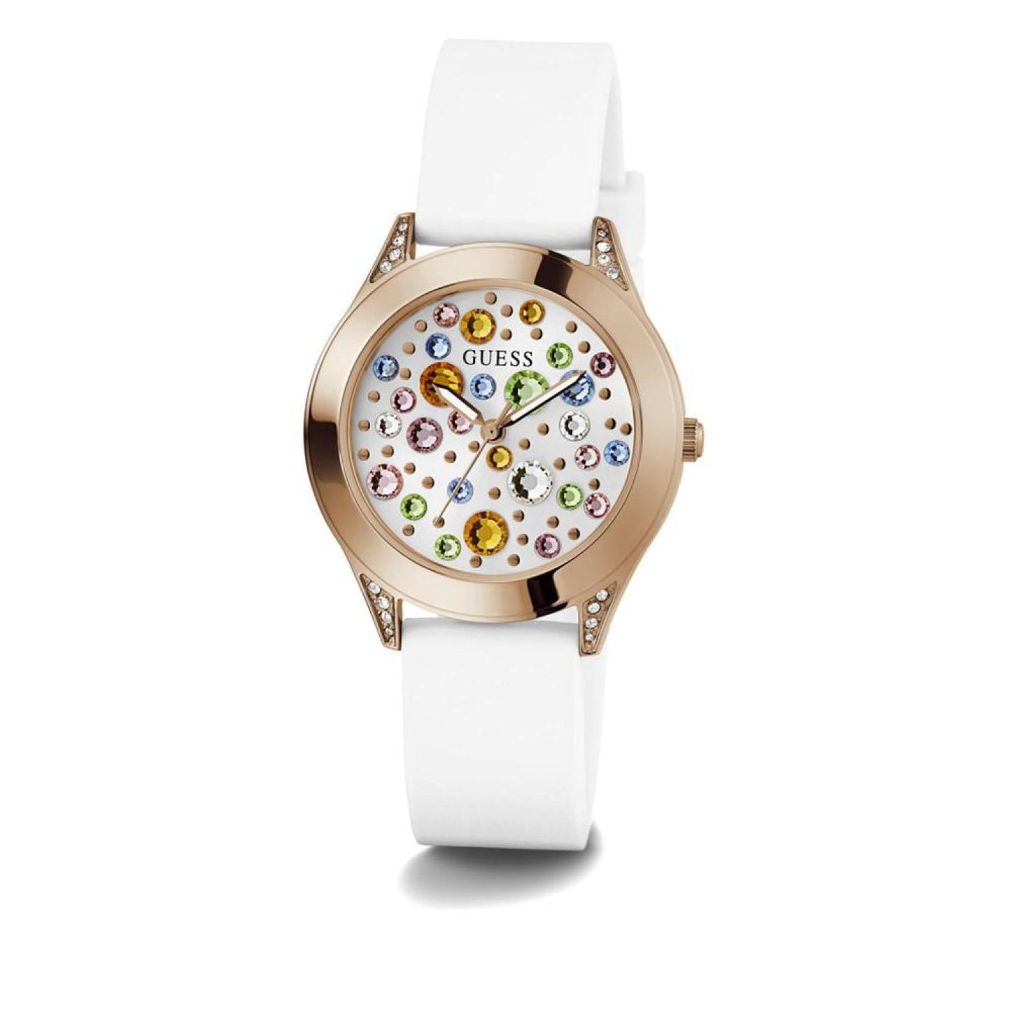 Women's Analog White Silicone Watch 34mm