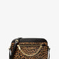 Jet Set Large Leopard-Print Calf Hair Crossbody Bag