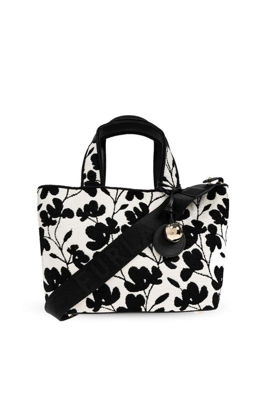 Furla Floral Embroidered Tote Bag