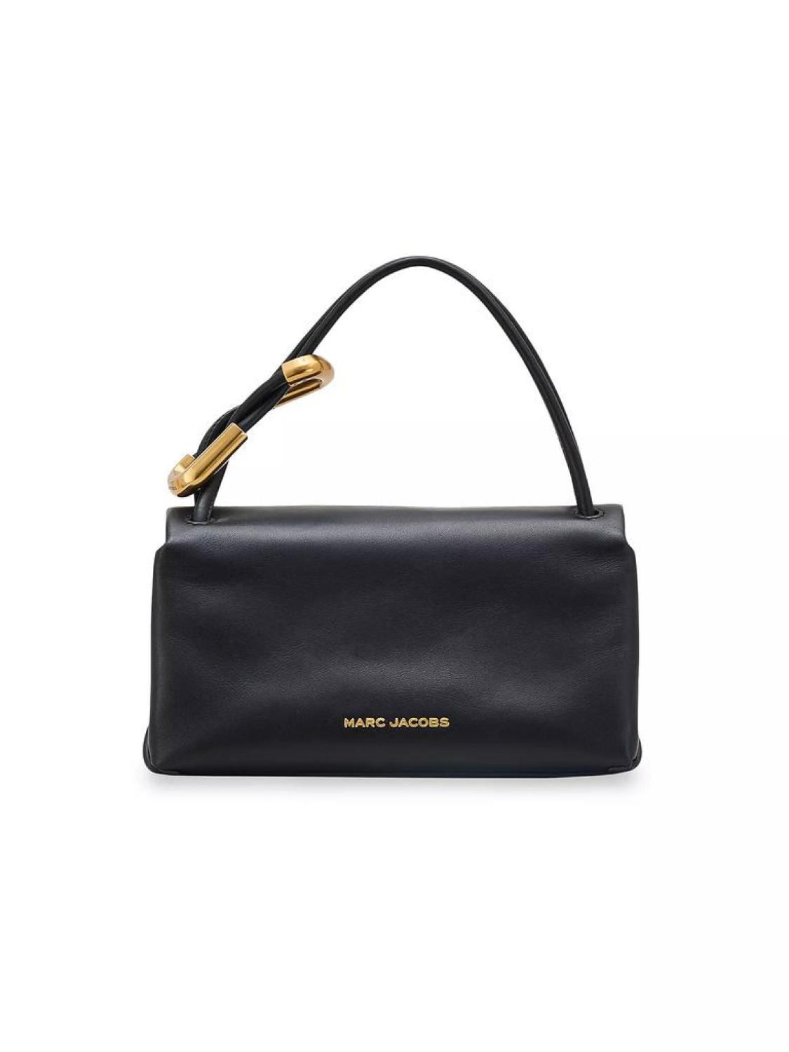 The Mini Dual Leather Top Handle Bag