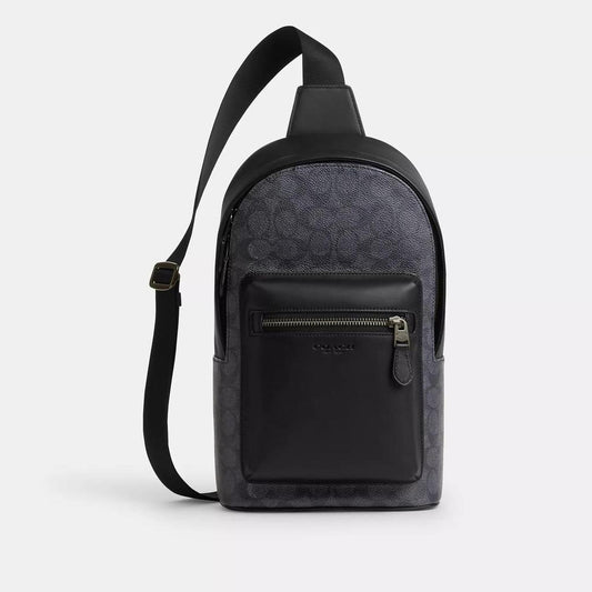 Coach Outlet West Pack In Signature Canvas