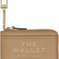 Beige 'The Leather Top Zip Multi' Wallet