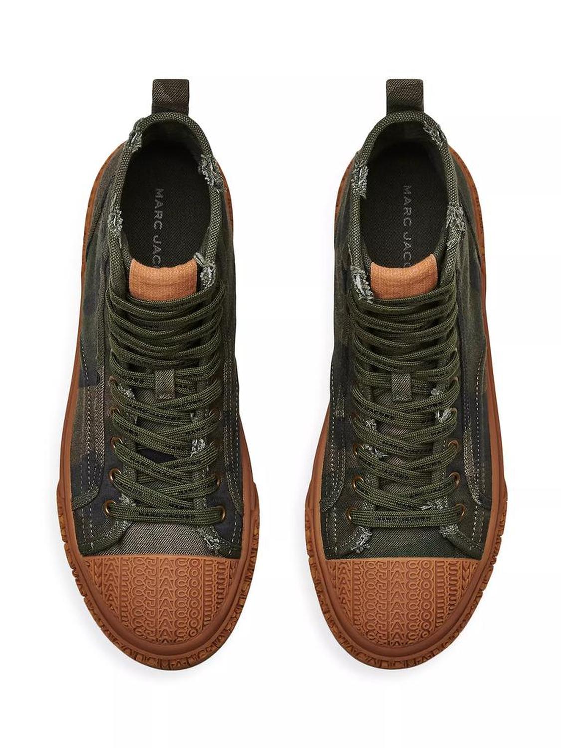 The High Top Camouflage Jacquard Sneakers