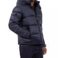 Men's Heavyweight Metallic Finish Hooded Puffer Jacket