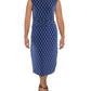 Womens Jersey Logo Print Midi Dress