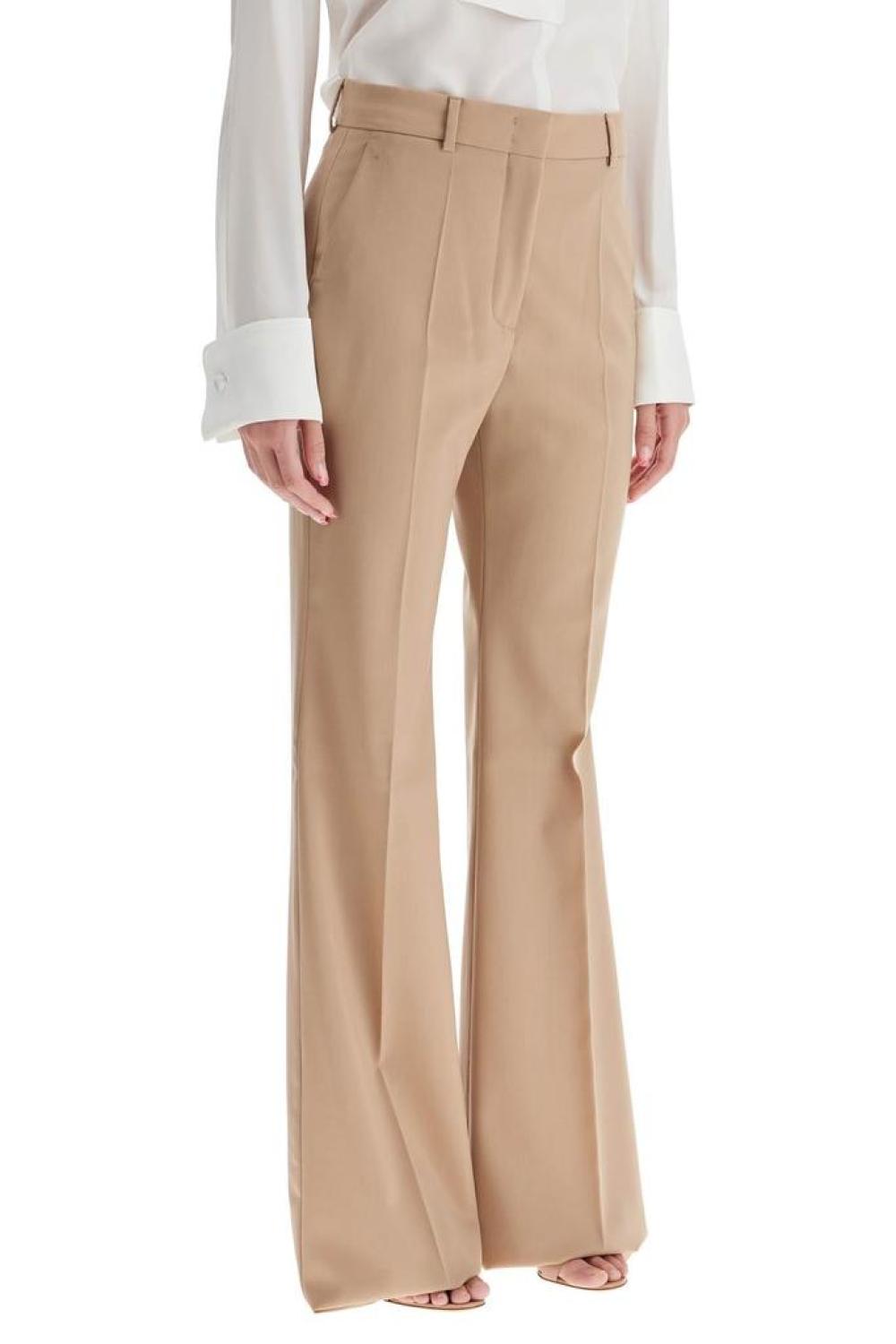 Sportmax Flared Wool Stretch Pants