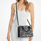 Hamilton Small Zebra Print Calf Hair Satchel