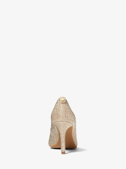 Dorothy Embellished Chain-Mesh Pump