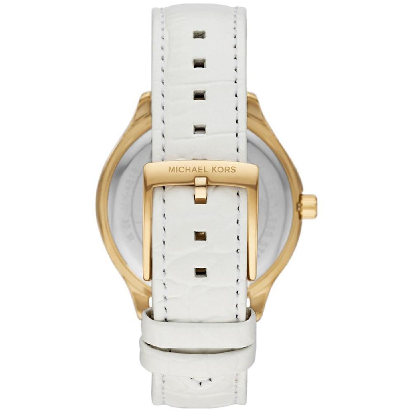 Women's Sage Three-Hand White Croco Embossed Leather Watch 38mm