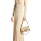 Womens Metallic Long Evening Dress