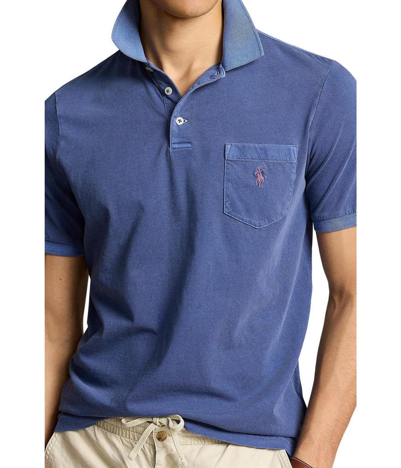 Classic Fit Garment-Dyed Polo Shirt